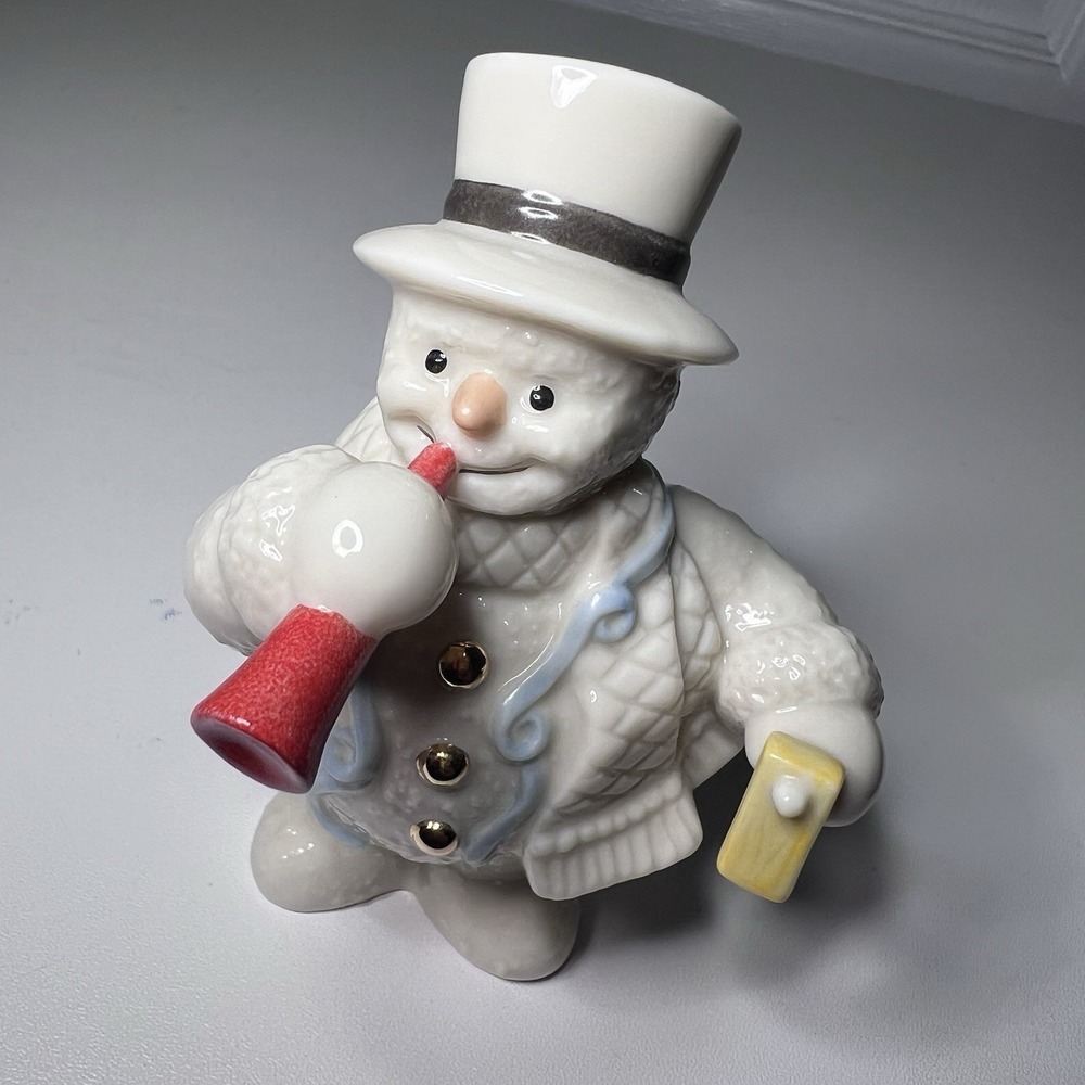 Vintage Lenox January Celebration 12 Months Of Snowman Snowman Figurine 2000s - Picture 2 of 7
